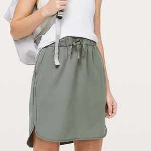Lululemon on the fly skirt grey sage NWOT
